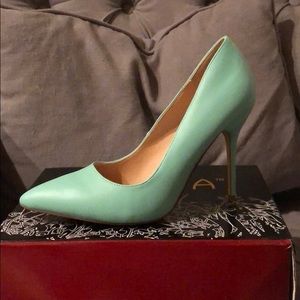 Brand new in box Seafoam mint green high heels